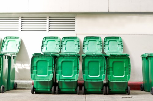 Organized waste management during office clearance